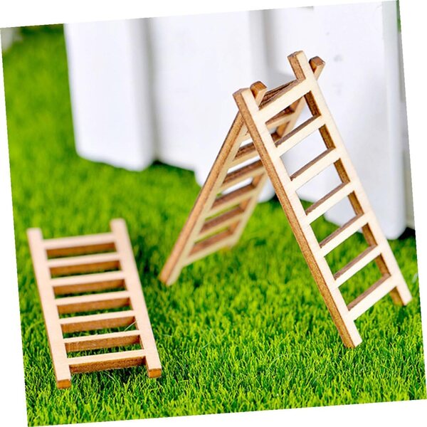 Hemobllo mini escaliers en bois 20 pièces pour maisons de poupées et dioramas réalistes