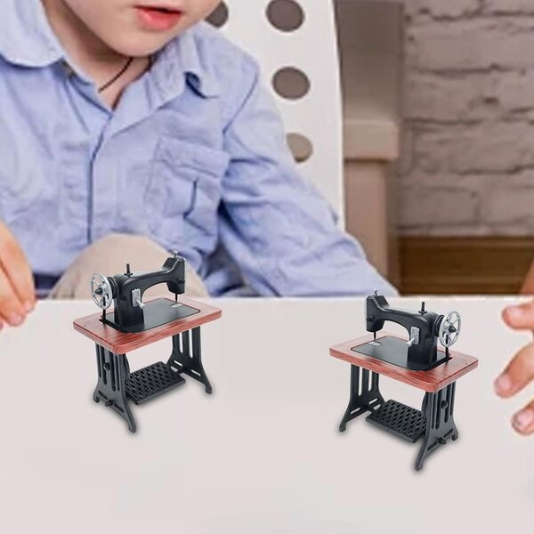 1:24 miniatuur naaimachine voor vintage decoratie en creatieve spellen