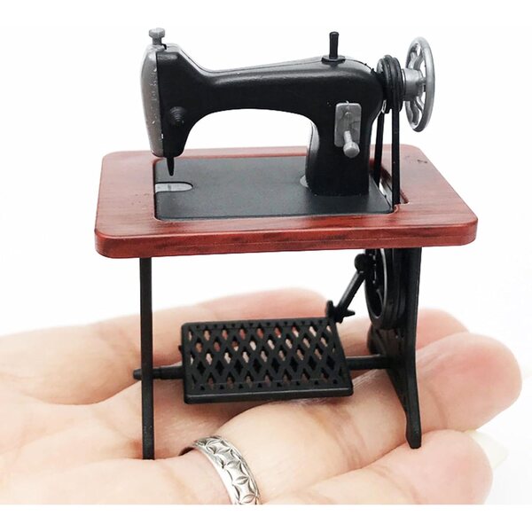 1:24 miniatuur naaimachine voor vintage decoratie en creatieve spellen