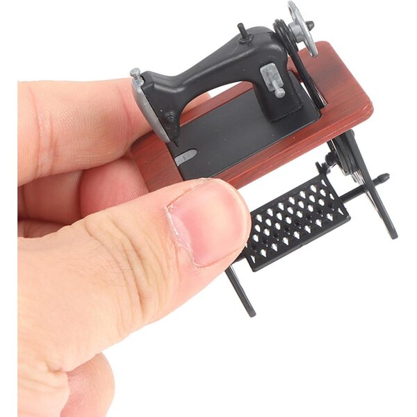 1:24 miniatuur naaimachine voor vintage decoratie en creatieve spellen