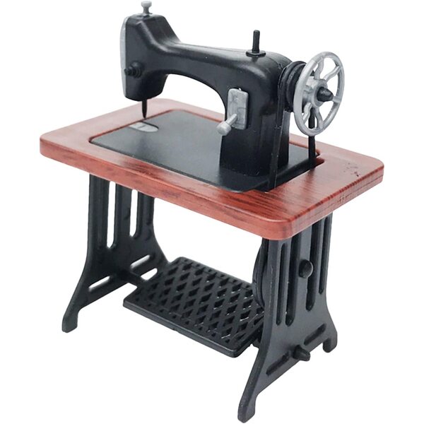 1:24 miniatuur naaimachine voor vintage decoratie en creatieve spellen