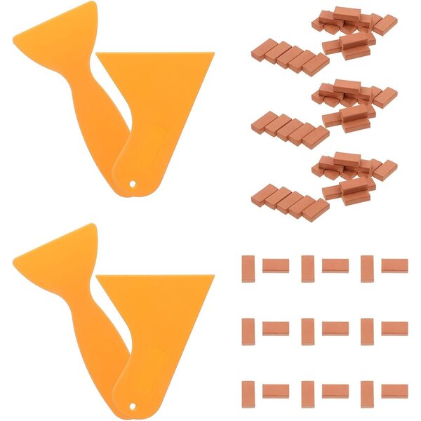 Hemobllo Set 204 Mini Fausses Briques pour Modèles de Maison de Poupées et Dioramas DIY
