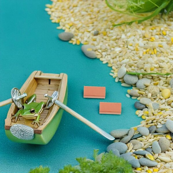 Hemobllo Set 204 Mini Fausses Briques pour Modèles de Maison de Poupées et Dioramas DIY