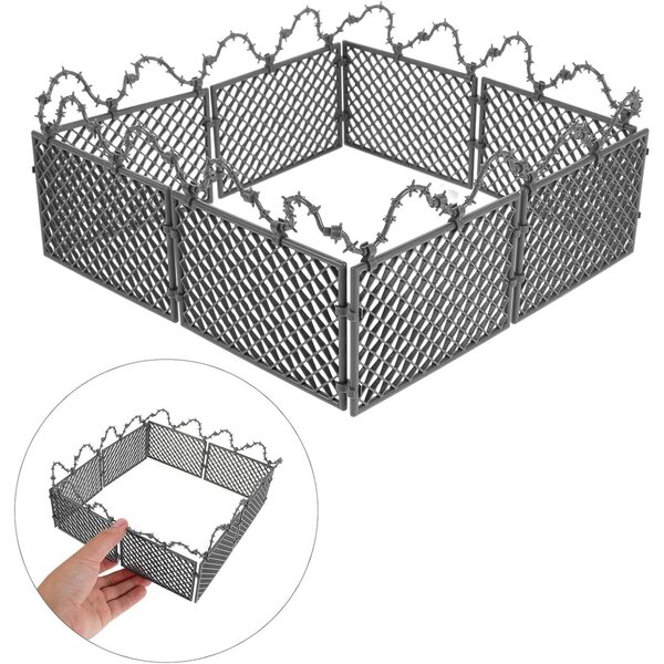 Recinto Hemobllo Mini con filo spinato per decorazione in modellismo in miniatura e militare.