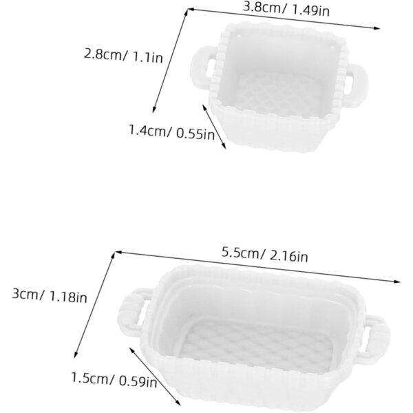 Hemobllo 80 Piezas Cestas Miniatura para Casa de Muñecas de Simulación para Contenedores de Frutas y Pan Miniatura Decoración y Almacenamiento Realista para Juguetes de Pretend Play