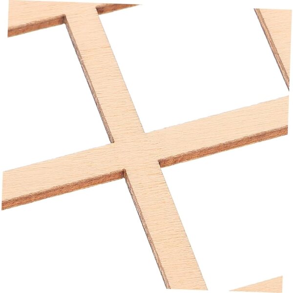 Hemobllo 20 Marcos de Ventana de Madera en Miniatura Cuadrados Diseño Compacto y Uso Versátil para Decoración de Jardín y Casas de Muñecas DIY