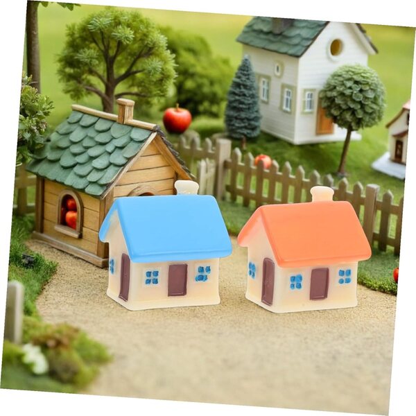 Súprava Hemobllo 6 miniatúrnych figúrok v živici pre rozprávkové záhrady a mikrokrajinky