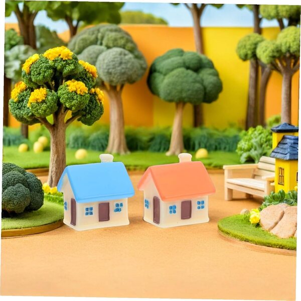 Súprava Hemobllo 6 miniatúrnych figúrok v živici pre rozprávkové záhrady a mikrokrajinky