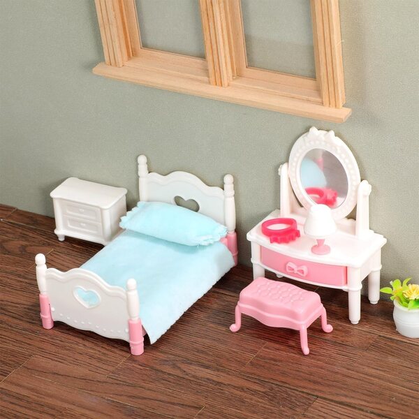 Podeaua autoadeziva Didiseaon pentru casa de papusi 40buc din PVC miniatural 1:12