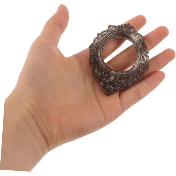 Hemobllo 24 Mini Barock Vintage Resin Frames fir Poppenhaus