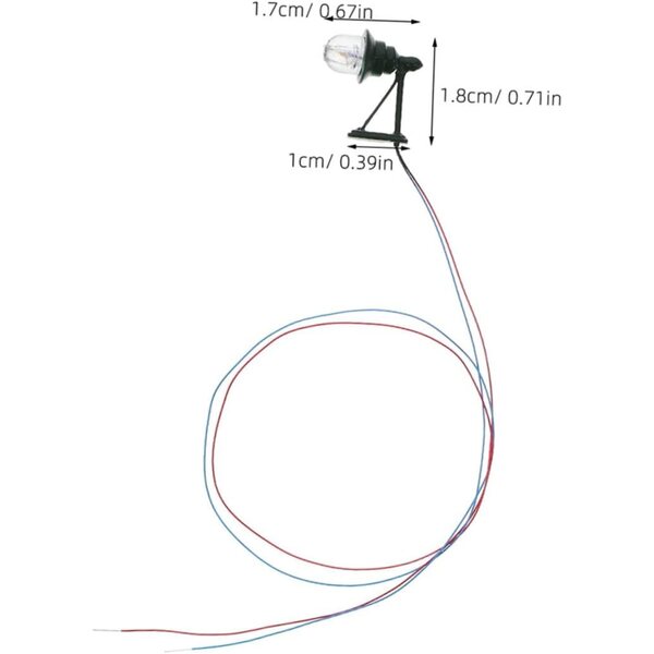 Applique miniature Hemobllo 2 1:87 pour une maison en bambou LED réaliste