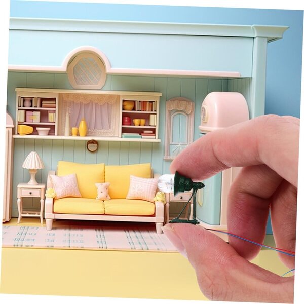 Applique miniature Hemobllo 2 1:87 pour une maison en bambou LED réaliste