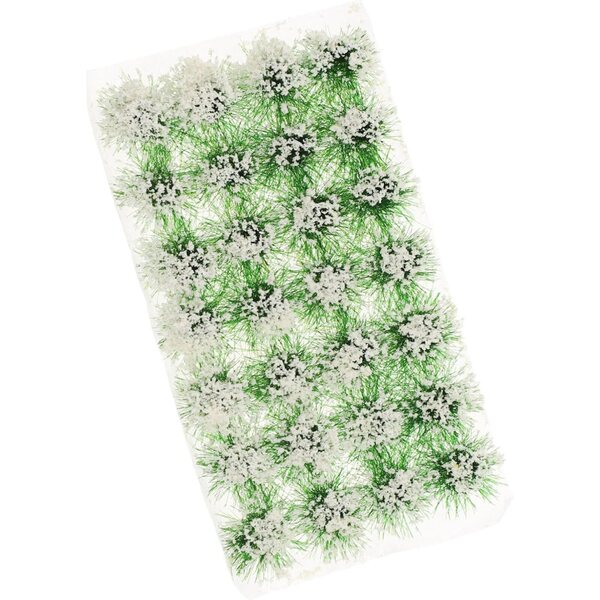 Hemobllo Miniature White Fake Plants for Dioramas, Houses and Model Making