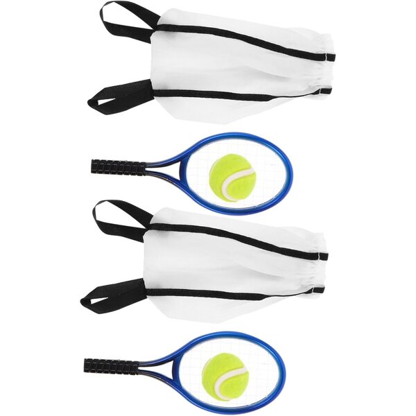 Hemobllo mini tennis set with balls and bags for Poupée House