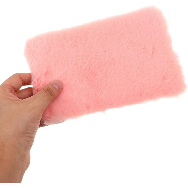 Hemobllo Set vu 4 Soft Pink Miniatur Alfombras fir Poppenhaus 15,5x11,5 cm