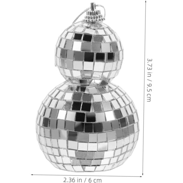 Hemobllo Mini dekorative verspiegelte Disco-Bola mit Umhängeband für Partys und Veranstaltungen