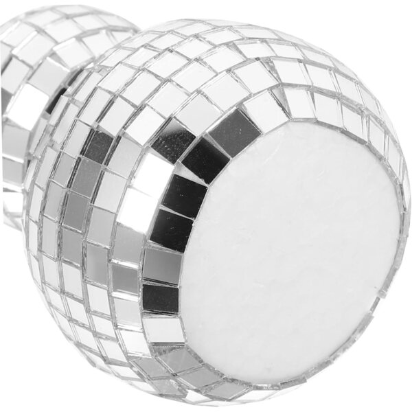 Hemobllo Mini dekorative verspiegelte Disco-Bola mit Umhängeband für Partys und Veranstaltungen