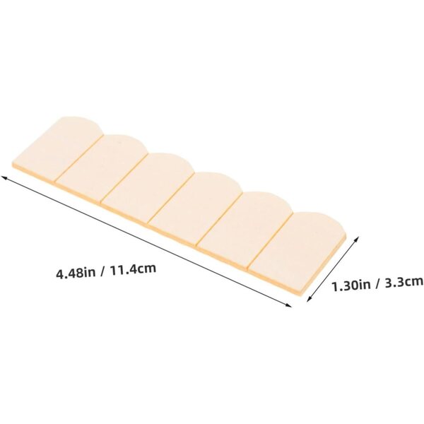 Hemobllo 48piezas Tejas de Casa de Muñecas en Madera Beige, Accesorios Resistentes y Duraderos para Techos de Casas de Muñecas y Construcción de Modelos en Miniatura