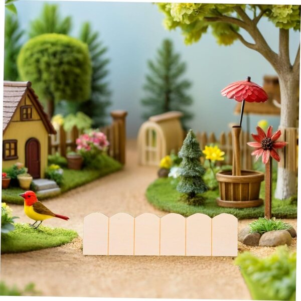 Hemobllo 48piezas Tejas de Casa de Muñecas en Madera Beige, Accesorios Resistentes y Duraderos para Techos de Casas de Muñecas y Construcción de Modelos en Miniatura