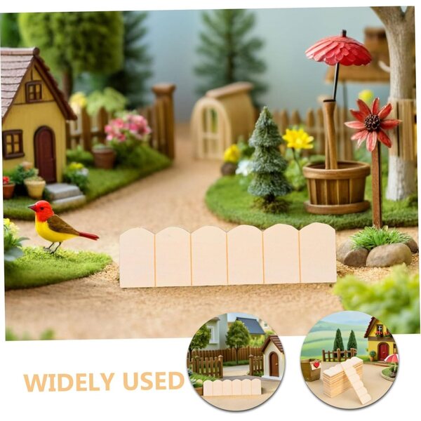 Hemobllo 48piezas Tejas de Casa de Muñecas en Madera Beige, Accesorios Resistentes y Duraderos para Techos de Casas de Muñecas y Construcción de Modelos en Miniatura