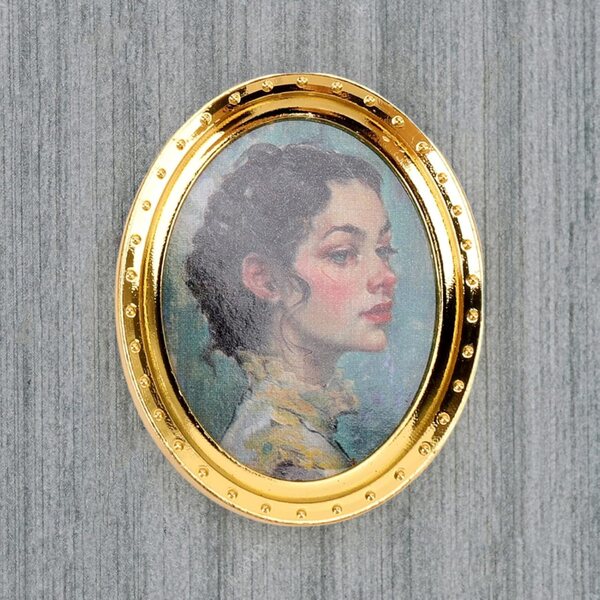 Cornici Vintage per Case delle Bambole 1:12 Set 4 Pezzi in Lega Realistiche