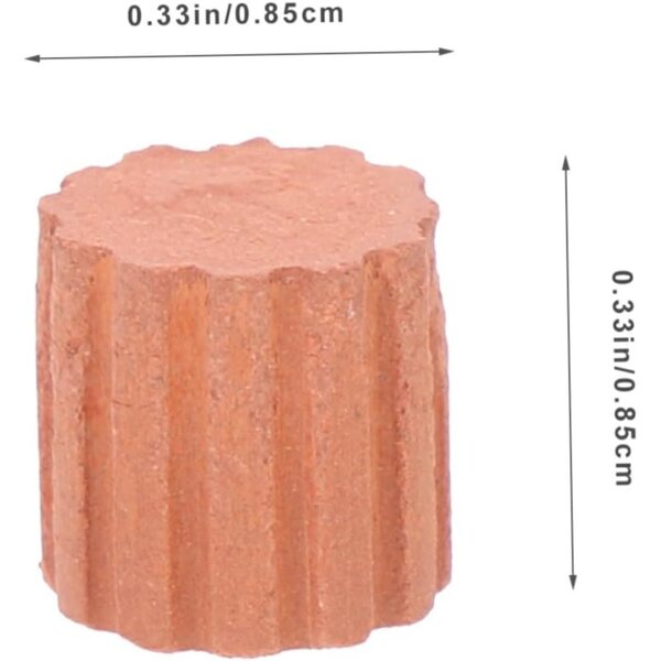 Hemobllo 20 Mini Ladrilhos em Argila para Modelagem e Micro Paisagismo 0,85cm