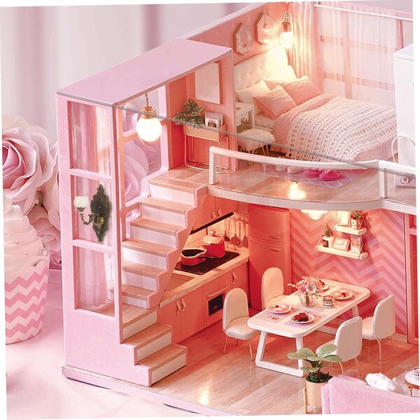 HOODANCOS Puppenhaus-Miniatur-Wandlampe mit realistischen Details
