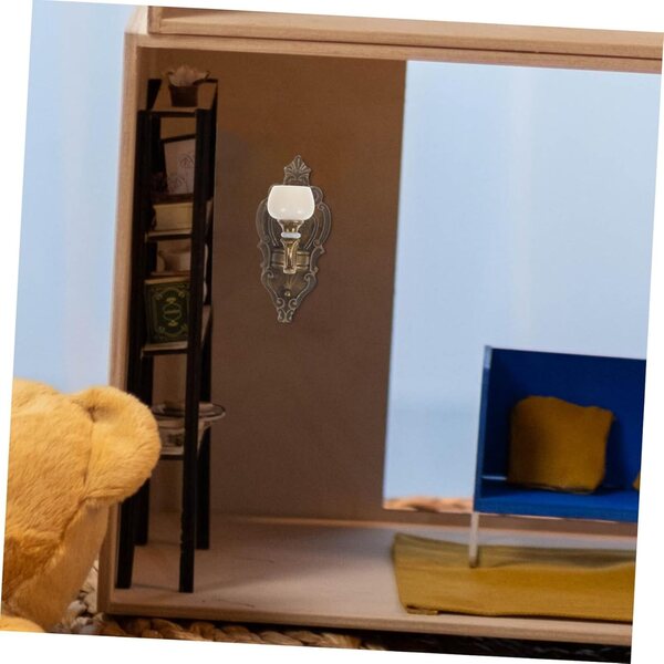 HOODANCOS Puppenhaus-Miniatur-Wandlampe mit realistischen Details