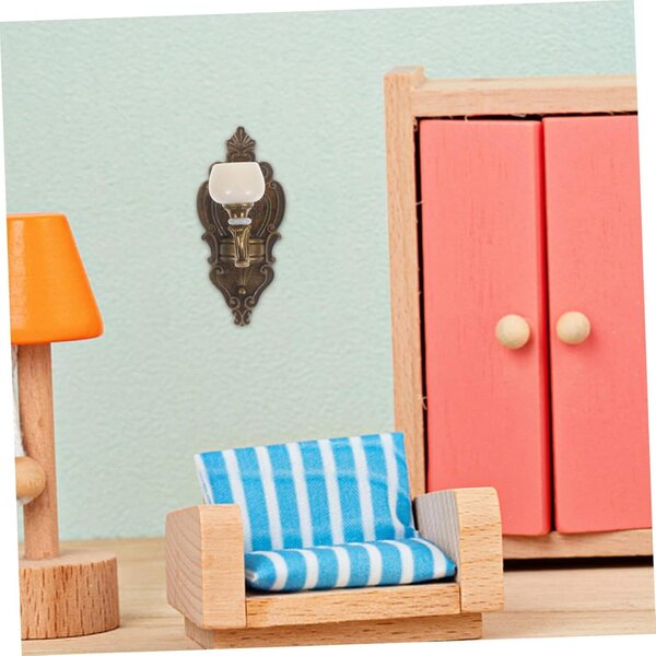 HOODANCOS Puppenhaus-Miniatur-Wandlampe mit realistischen Details