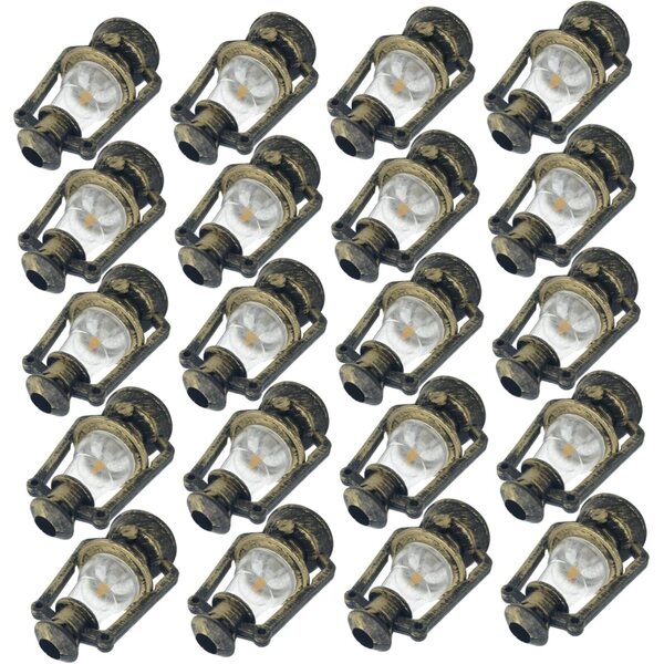 Hemobllo 20 Miniature Quartz Lanterns for Dolls House Vintage Decoration
