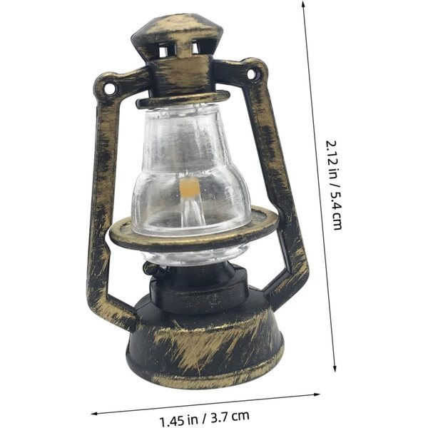 Hemobllo 20 lanternas de quartzo em miniatura para decoração vintage de casa de bonecas