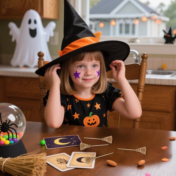 Dekorative Miniatur-Escoba für Halloween und Puppenhaus 6,5 cm