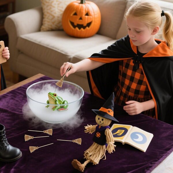 Dekorative Miniatur-Escoba für Halloween und Puppenhaus 6,5 cm