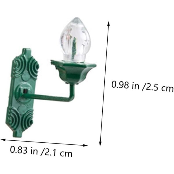 Hemobllo Set vun 25 Miniatur Wandlampen aus Stol fir Miniaturhaiser