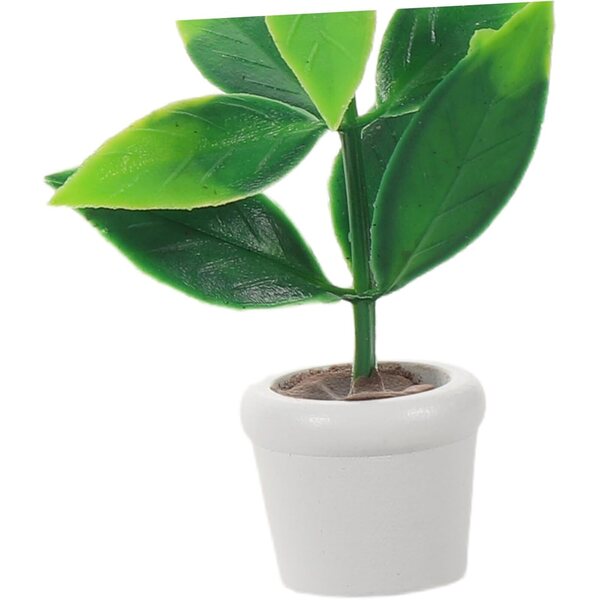 Hemobllo Mini plantes artificielles pour maison de poupée et terrariums, lot de 3