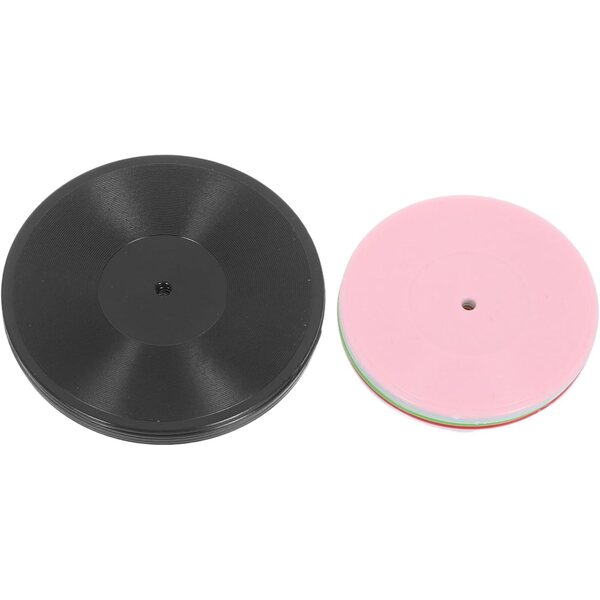 Hemobllo 12 Mini Discos de Vinil Coloridos para Casas de Bonecas e Decorações em Miniatura