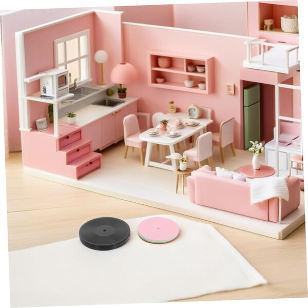 Hemobllo 12 Mini Discos de Vinil Coloridos para Casas de Bonecas e Decorações em Miniatura