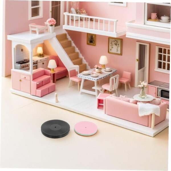 Hemobllo 12 Mini Discos de Vinil Coloridos para Casas de Bonecas e Decorações em Miniatura