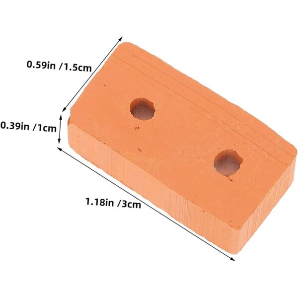 Hemobllo Mini Ladrillos Realistas 100 Teile für Puppenhäuser und Dioramen 3x1,5x1 cm