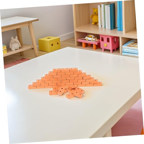 Hemobllo Mini Ladrillos Realistas 100 Teile für Puppenhäuser und Dioramen 3x1,5x1 cm