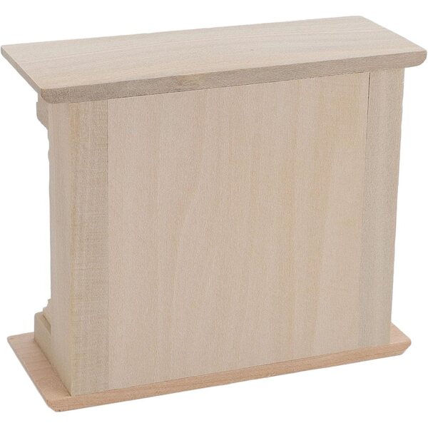 Caminetto in Legno per Casa delle Bambole - Scala 1:12, Design Raffinato e Minimalista