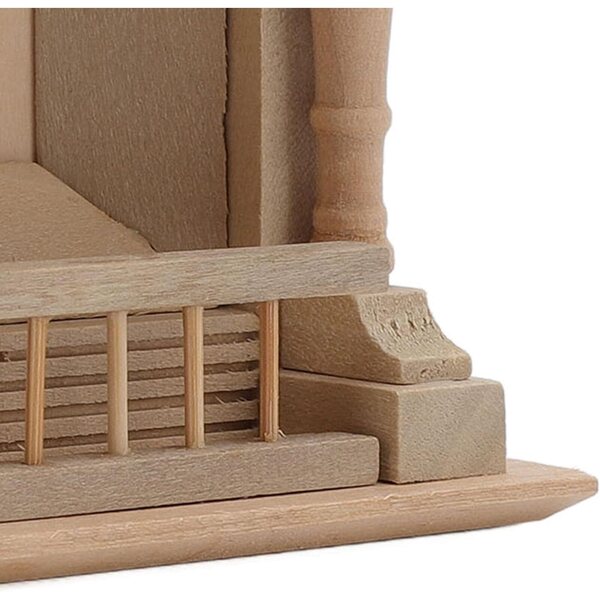 Caminetto in Legno per Casa delle Bambole - Scala 1:12, Design Raffinato e Minimalista