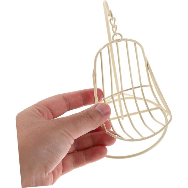 Hemobllo 2 Mini Cadeiras Suspensas de Ferro para Casas de Bonecas e Decorações 17x10 cm