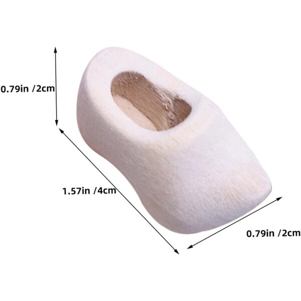 Hemobllo 6 Pairs Mini Onkomplett Holzschong fir Poppenhaiser an DIY