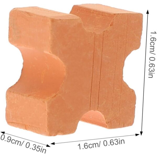 Ladrillos Miniature Hemobllo 1:12, 50 pièces réalistes pour maisons de poupées et micro paysages