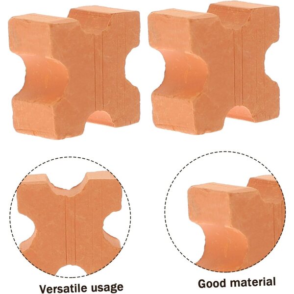 Ladrillos Miniature Hemobllo 1:12, 50 pièces réalistes pour maisons de poupées et micro paysages
