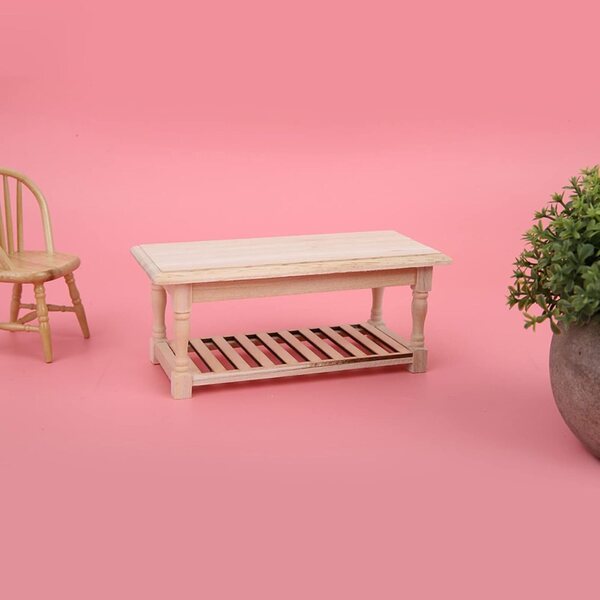 Mini mobili da tavolo in legno elegante, decorazione sala da pranzo e casa delle bambole