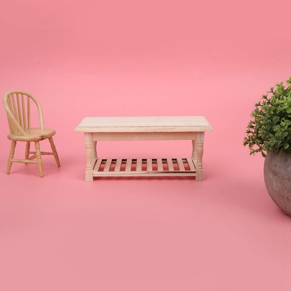 Mini mobili da tavolo in legno elegante, decorazione sala da pranzo e casa delle bambole