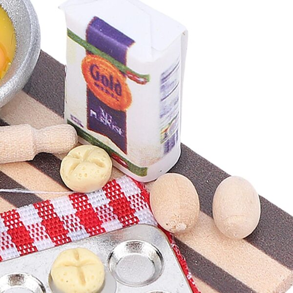 Decorazione Miniatura 1:12 Cucina Panetteria per Casa Bambole Articolate