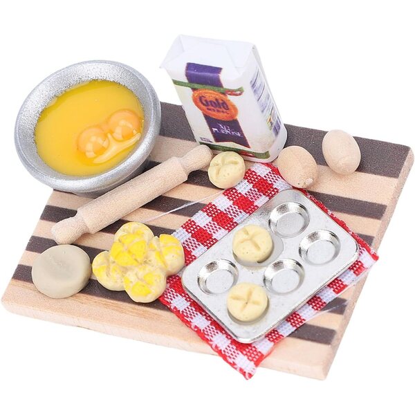 Decorazione Miniatura 1:12 Cucina Panetteria per Casa Bambole Articolate
